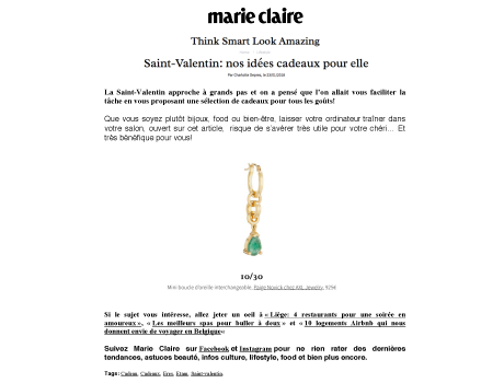 Merci, MarieClaire.be!
