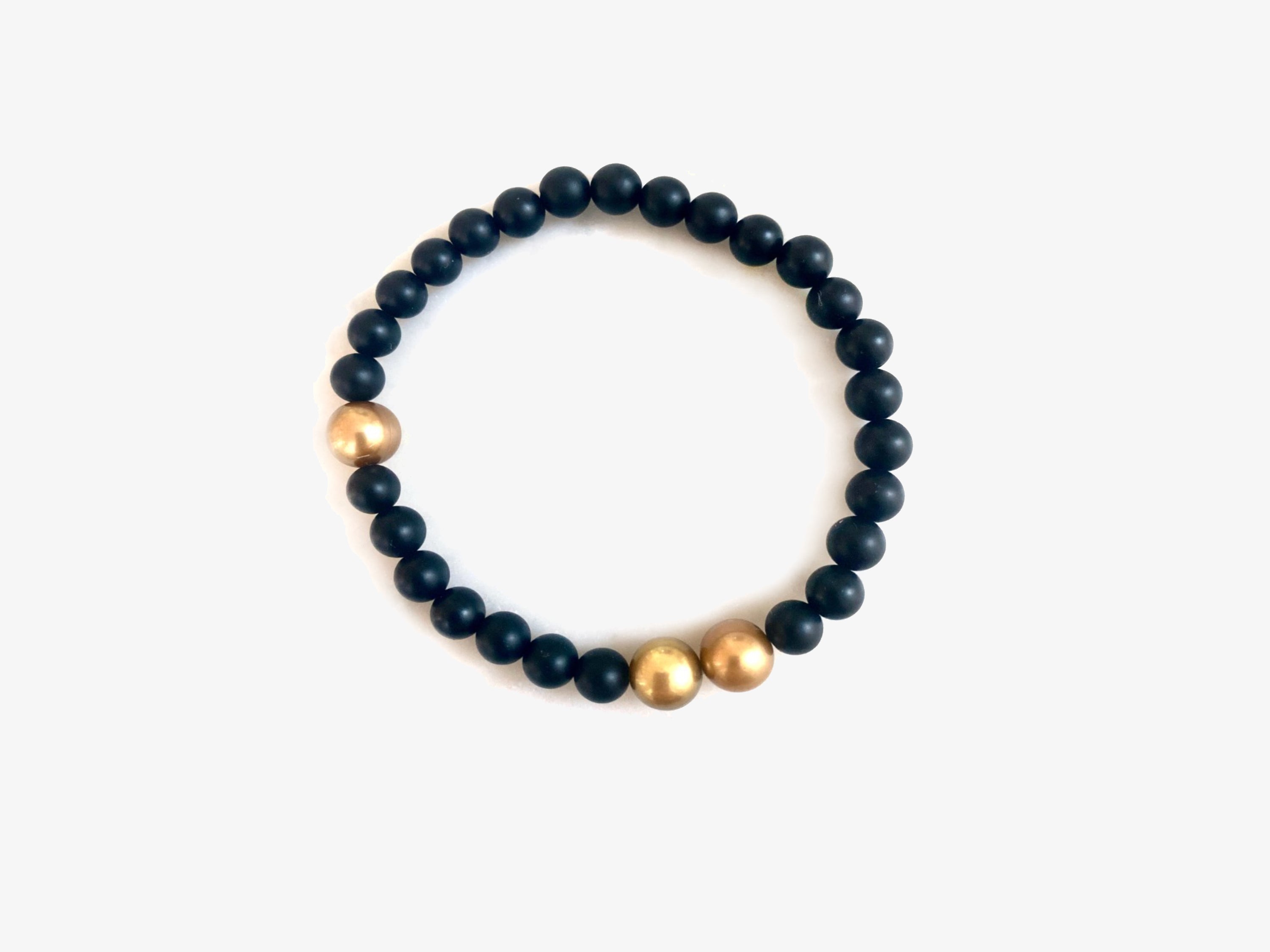 Venus Bracelet with Three Gold Freshwater Pearls