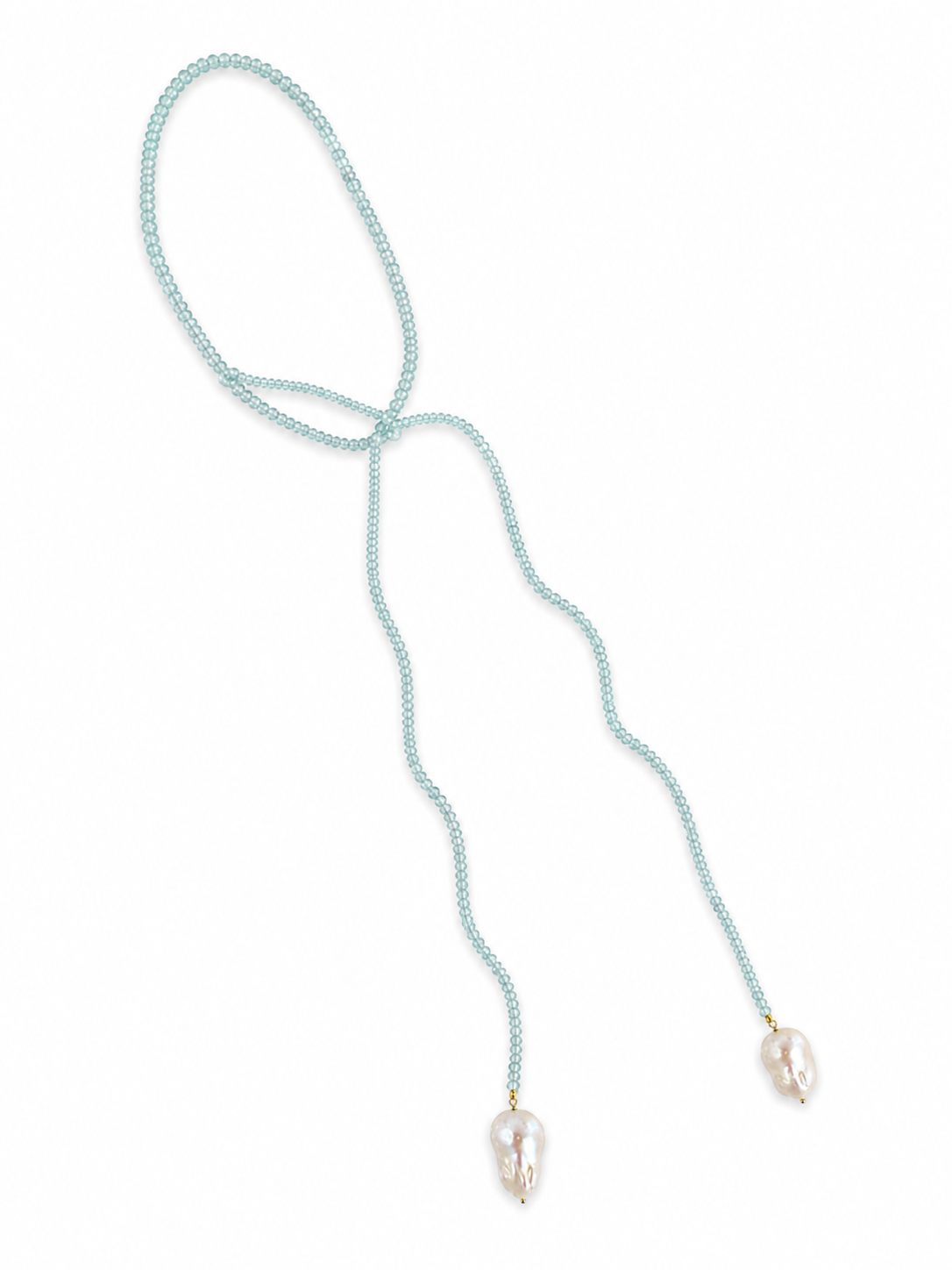 Eve Lariat in Aquamarine