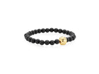 Beaded Bracelet with Gold Vermeil Perforated Ball