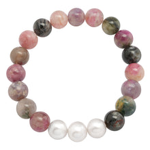 Beaded Bracelets with Three Small Baroque Pearls