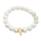 Freshwater Pearl bracelet with Vermeil Sculptural Accent