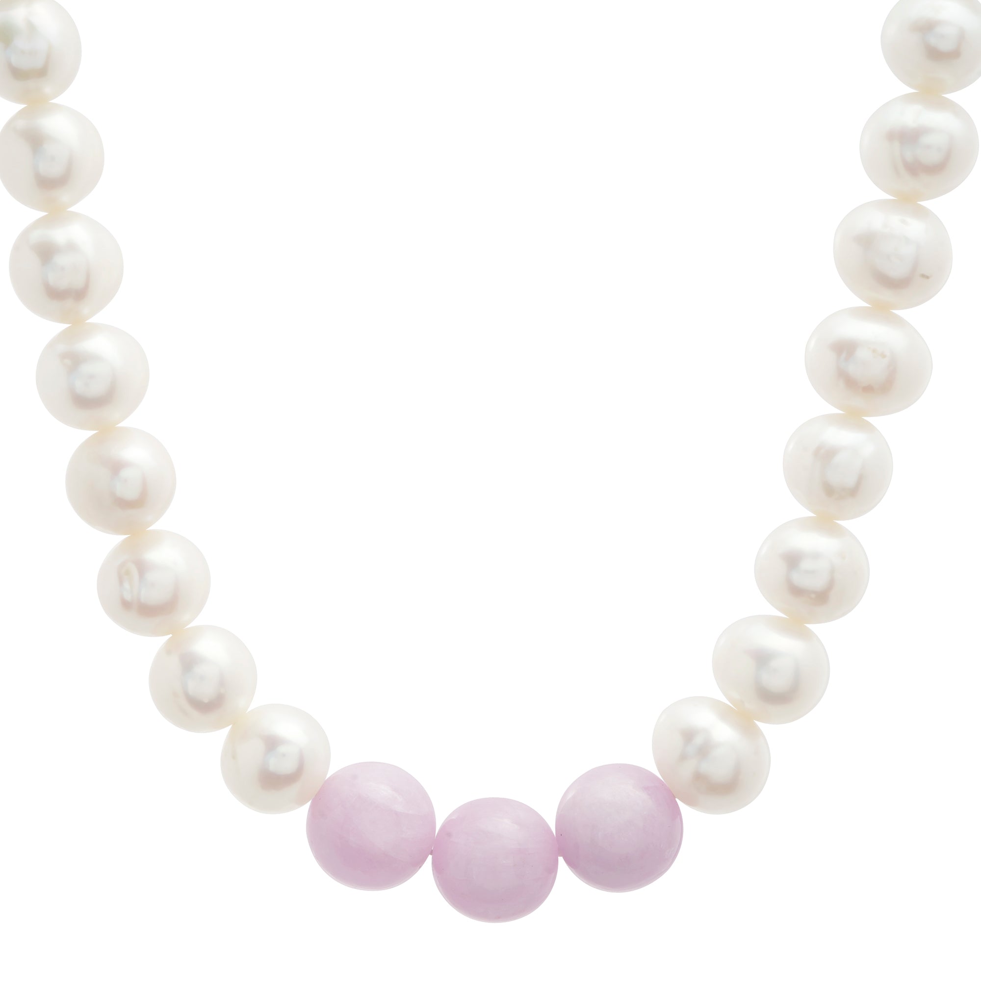 Freshwater Pearl and Kunzite Choker