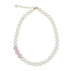 Freshwater Pearl and Kunzite Choker