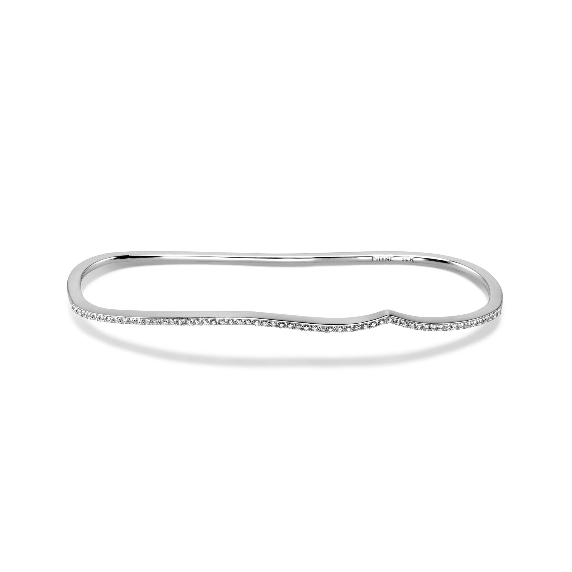 Curved Diamond Pavé Palm Cuff