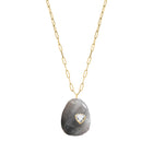 Cat's Eye Necklace with Trillion Inset