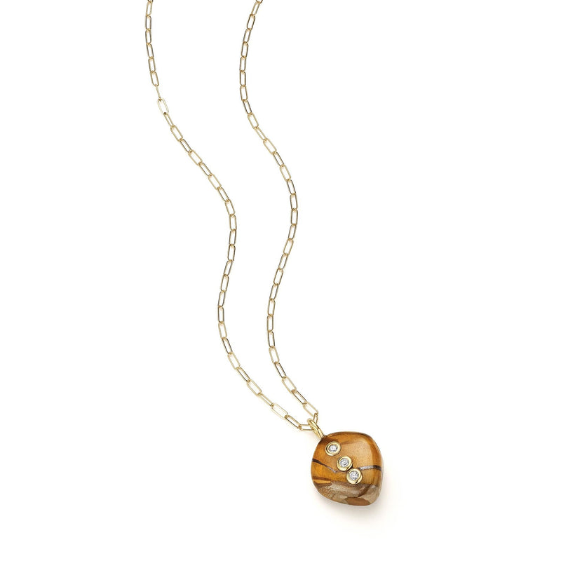 Tiger's Eye Pendant Necklace