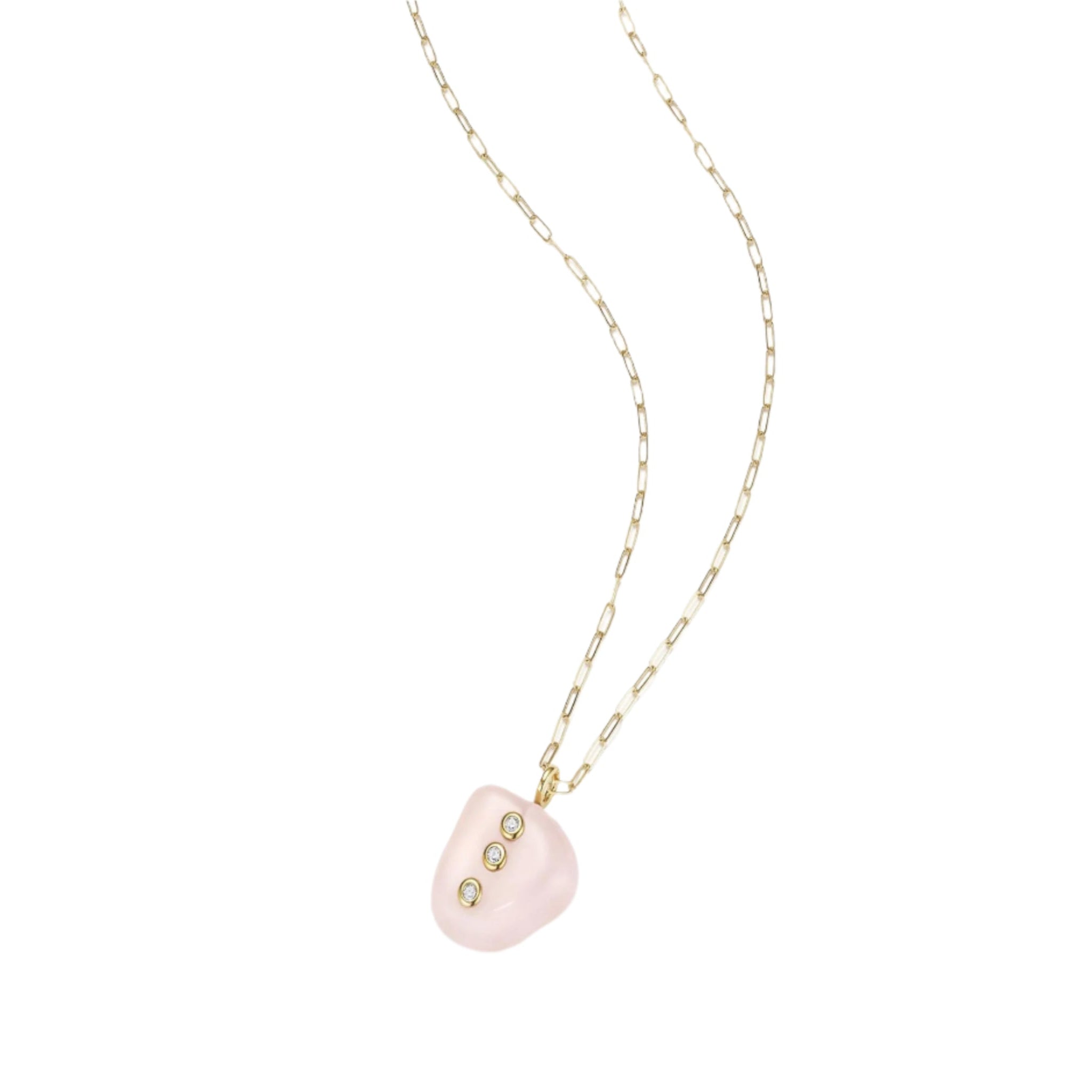 Rose Quartz Pendant Necklace