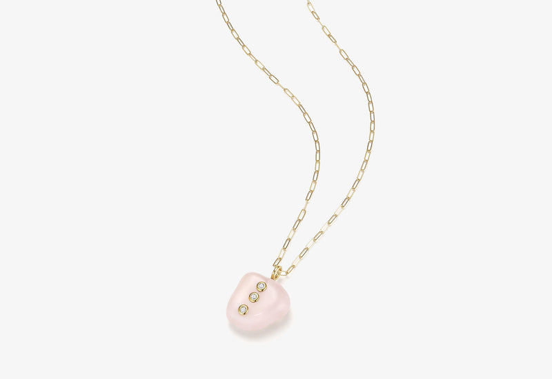 Rose Quartz Pendant Necklace