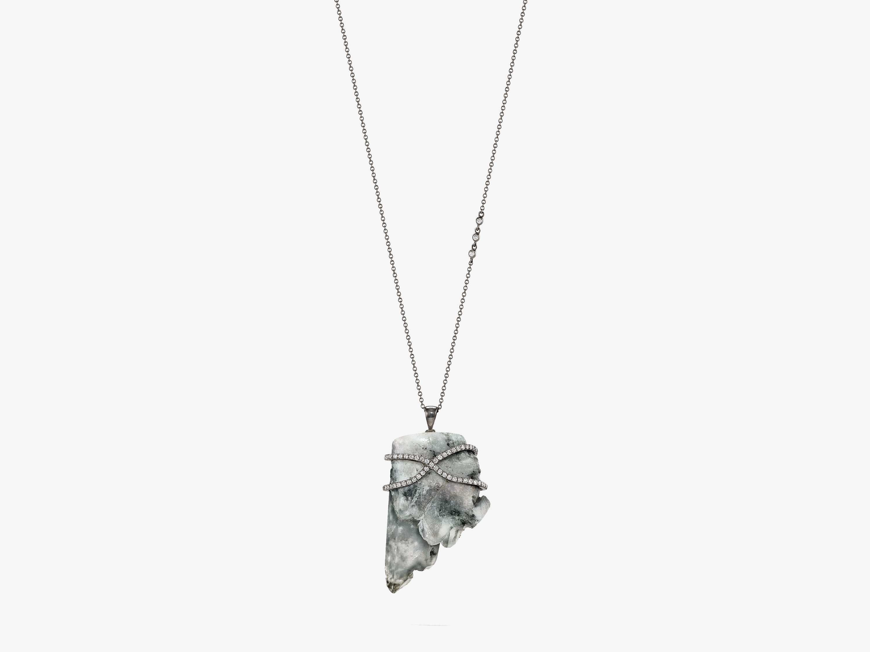 Edenite Quartz Crystalline Necklace