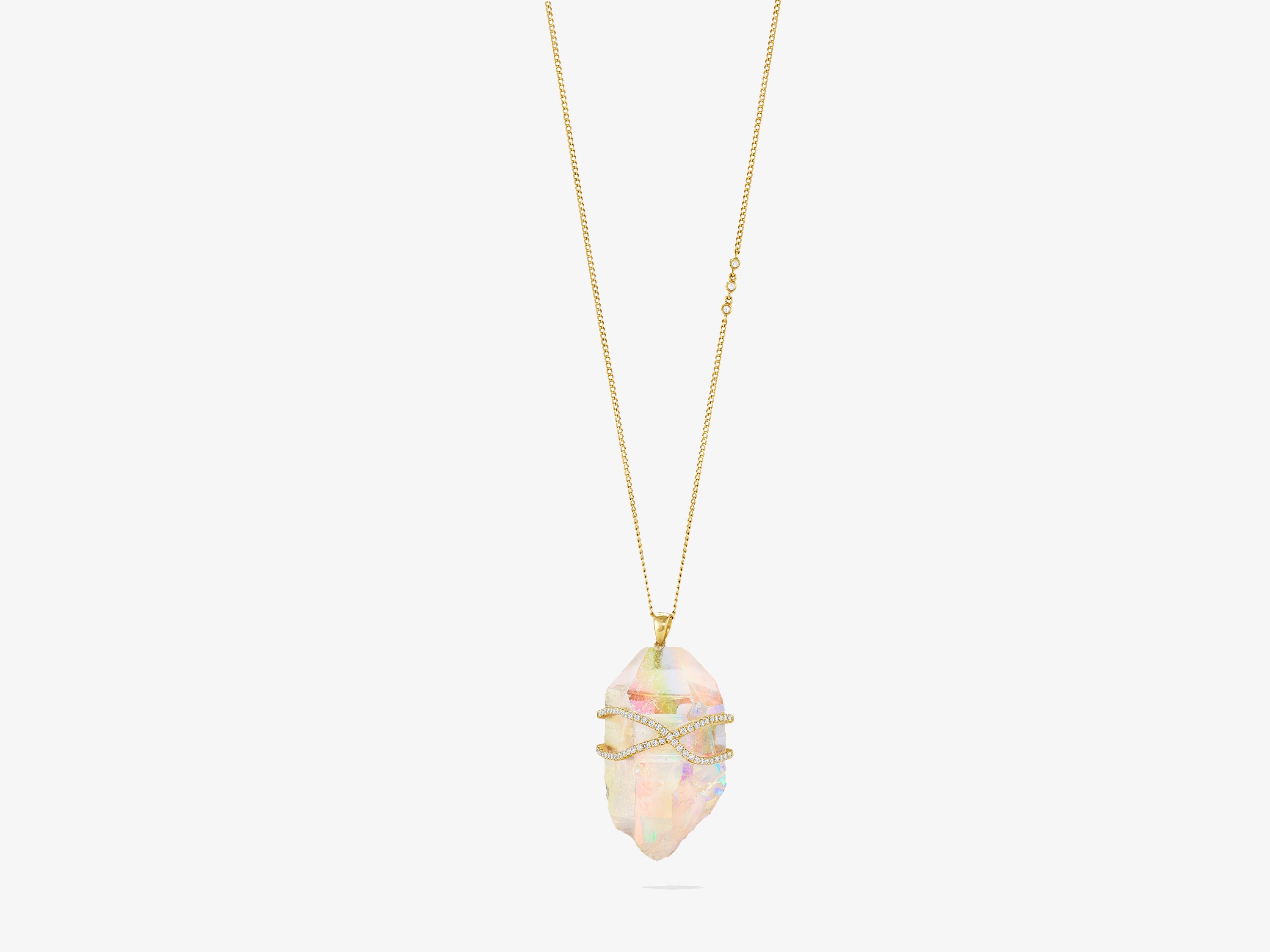 Opal Aura Crystalline Necklace