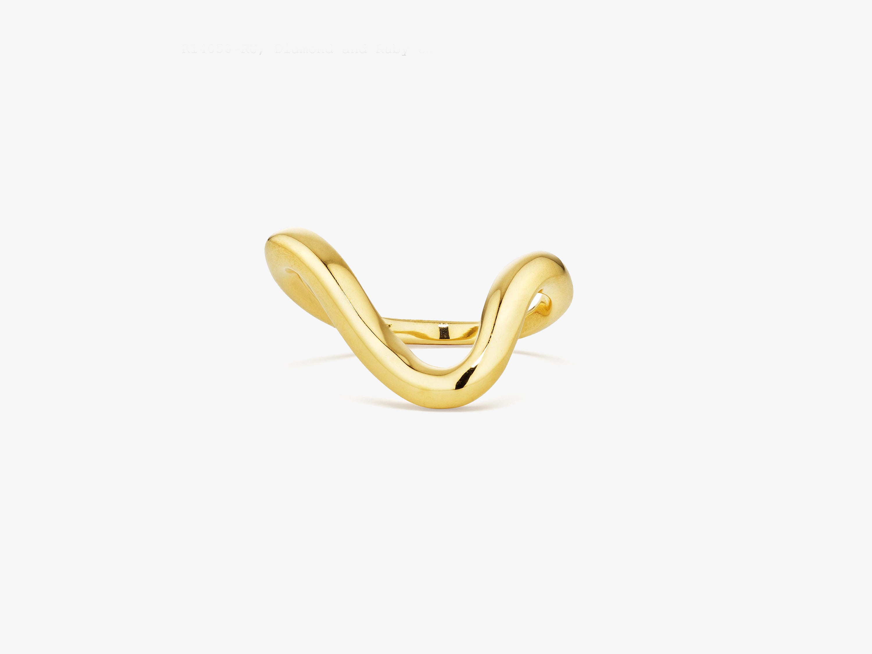 All Gold Wavy Ring