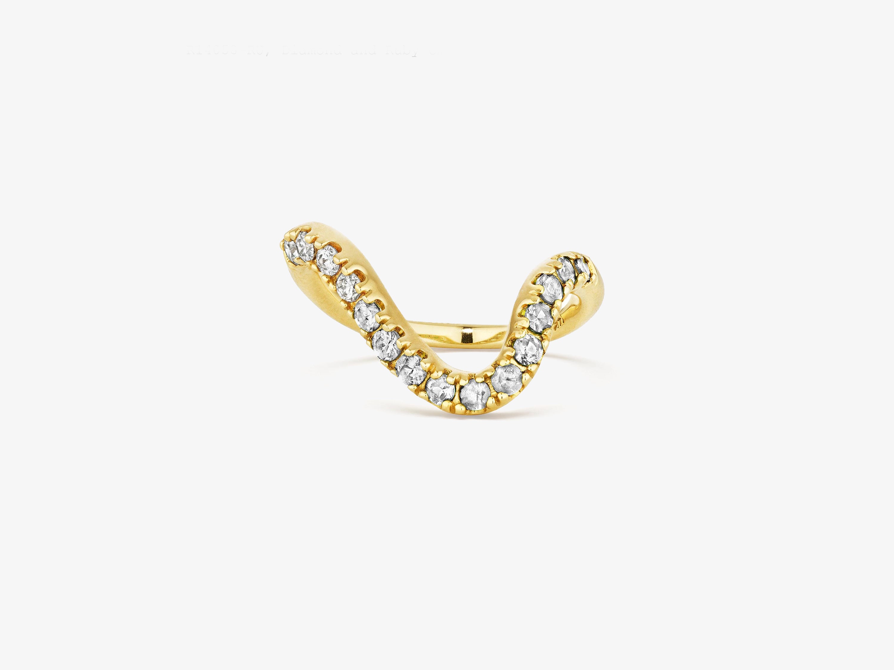Diamond Wavy Ring